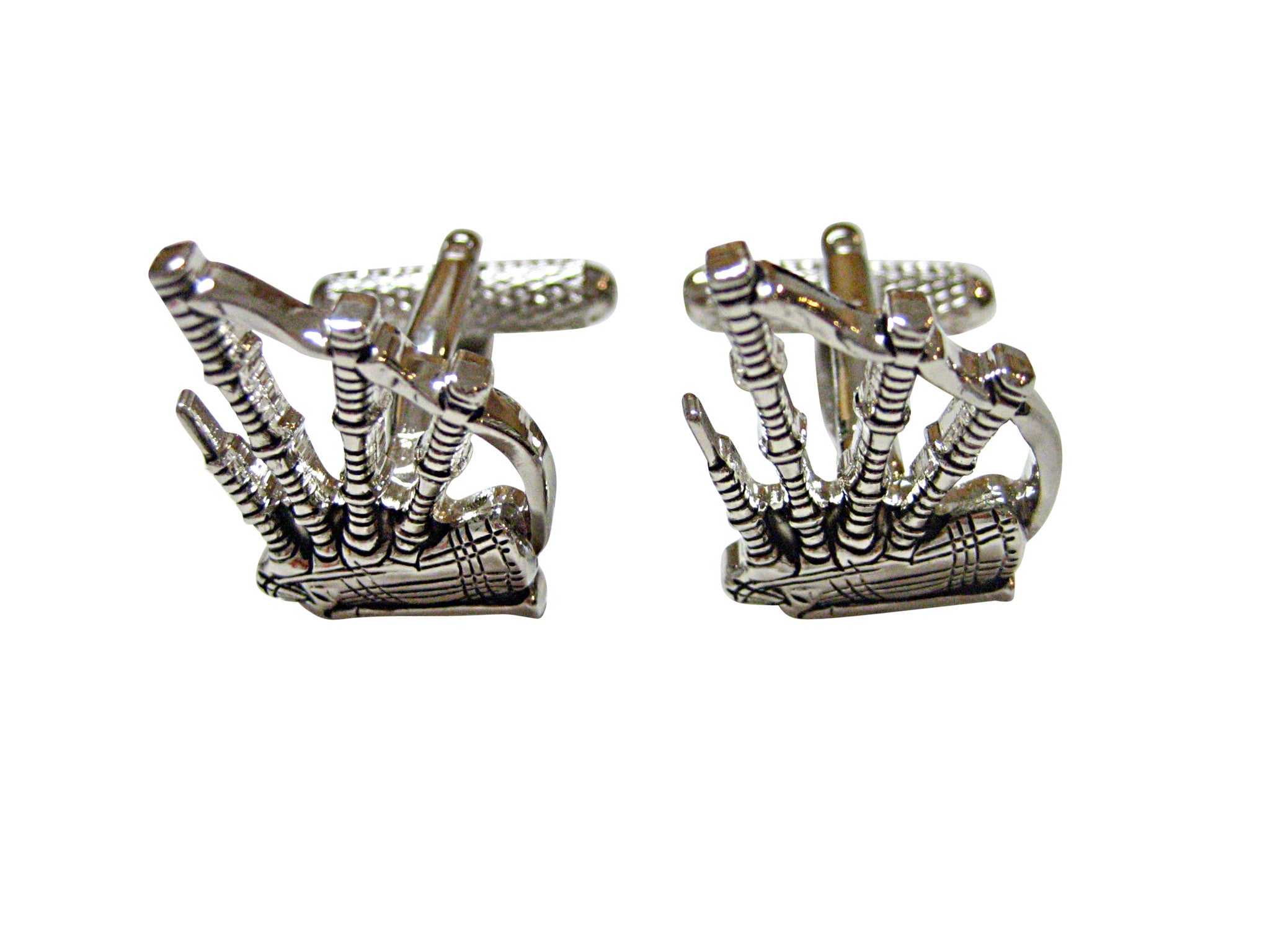 Scottish Bag Pipes Music Instrument Cufflinks