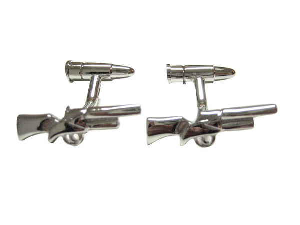 Shotgun and Bullet Cufflinks