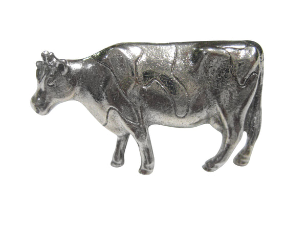 Silver Toned Smooth Cow Adjustable Size Fashion Ring