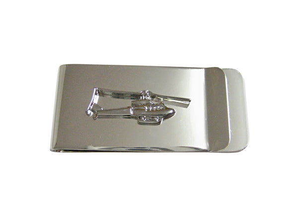 Silver Toned Smooth Helicopter Money Clip