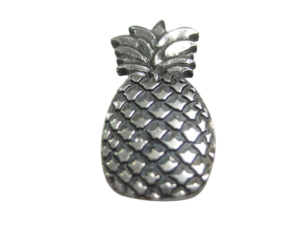 Silver Toned Solid Pineapple Fruit Magnet