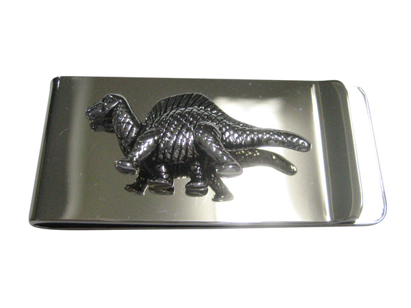 Silver Toned Spinosaurus Dinosaur Money Clip