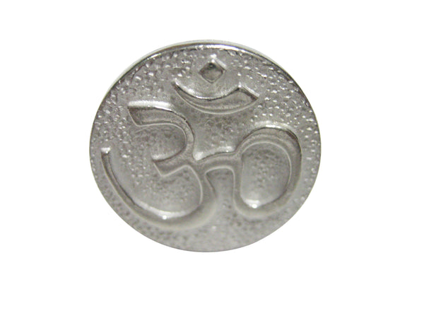 Silver Toned Spiritual Ohm Mystic Symbol Adjustable Size Fashion Ring