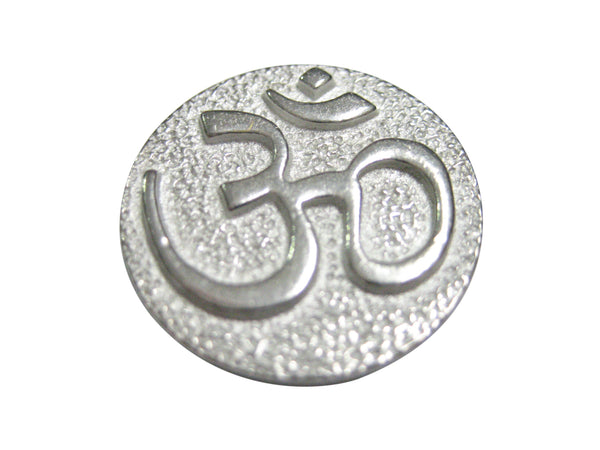 Silver Toned Spiritual Ohm Mystic Symbol Magnet