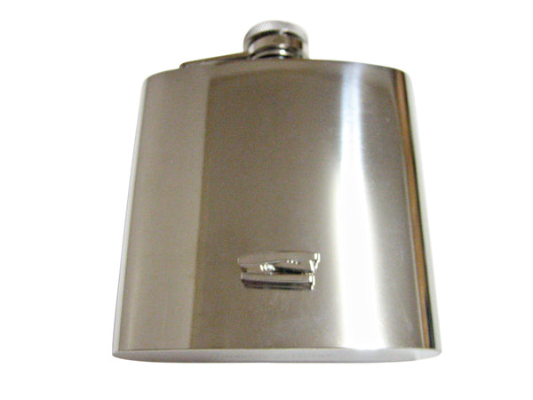 Silver Toned Stapler 6 Oz. Stainless Steel Flask