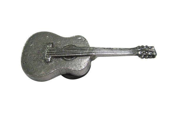 Silver Toned Textured Classic Guitar Magnet