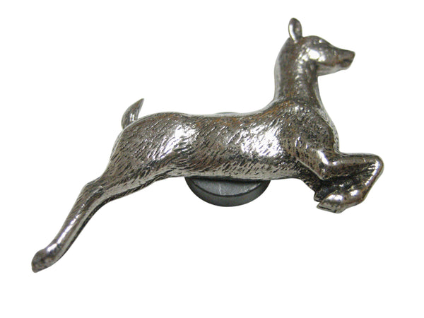 Silver Toned Textured Deer Magnet