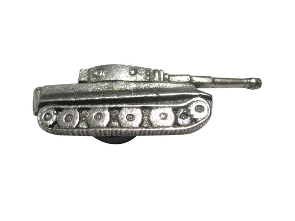 Silver Toned Textured Panzer War Tank Magnet