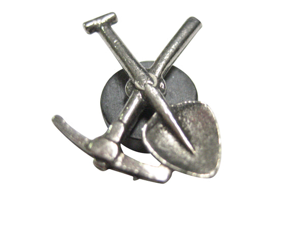 Silver Toned Textured Pick and Shovel Pendant Magnet