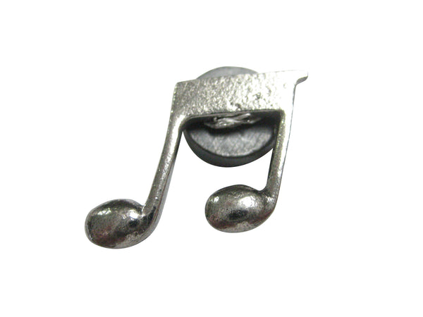 Silver Toned Textured Quaver Musical Note Magnet