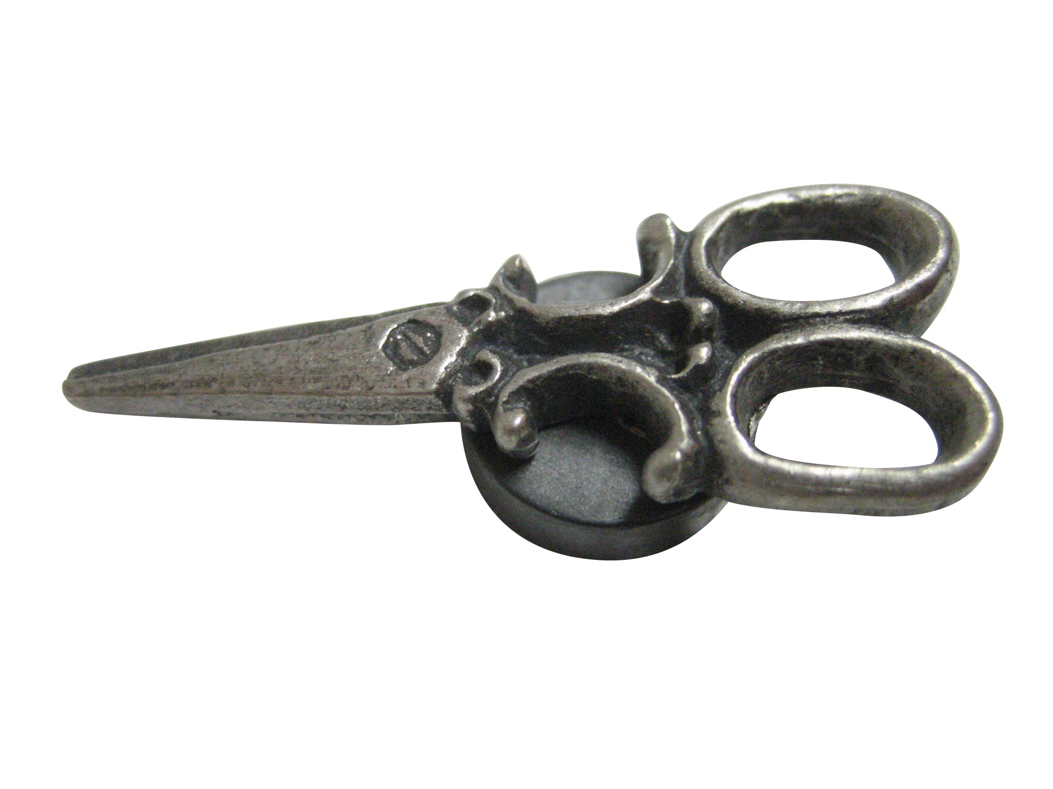 Silver Toned Textured Scissor Magnet