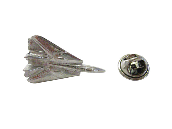 Silver Toned Tomcat Fighter Plane Lapel Pin