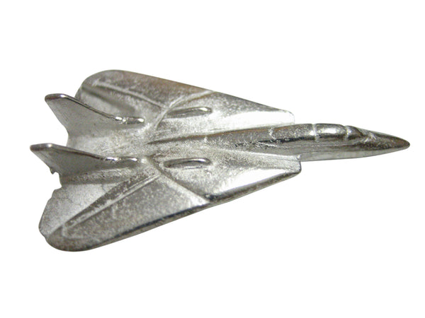 Silver Toned Tomcat Fighter Plane Magnet