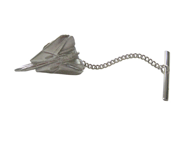 Silver Toned Tomcat Fighter Plane Tie Tack