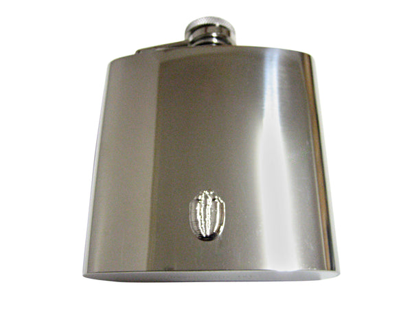 Silver Toned Trilobite Design 6 Oz. Stainless Steel Flask