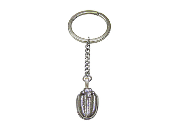 Silver Toned Trilobite Design Pendant Keychain