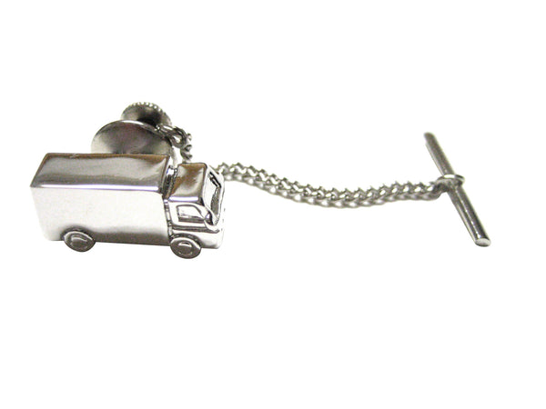 Silver Toned Truck Tie Tack
