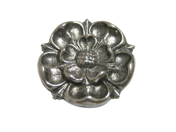 Silver Toned Tudor Rose Magnet