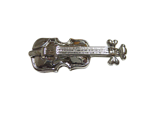 Silver Toned Violin Musical Instrument Magnet