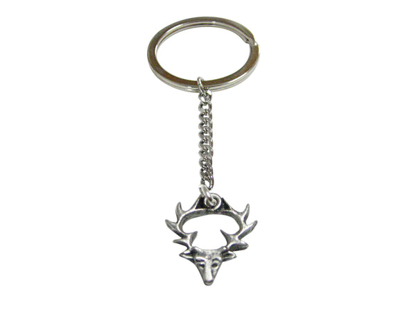 Simple Deer Head Pendant Keychain