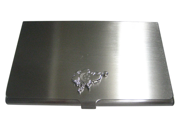 Singapore Map Shape and Flag Design Business Card Holder