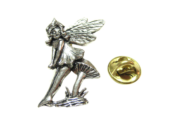 Sitting Fairy Pendant Lapel Pin