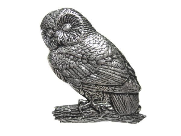 Sitting Owl Bird Adjustable Size Fashion Ring