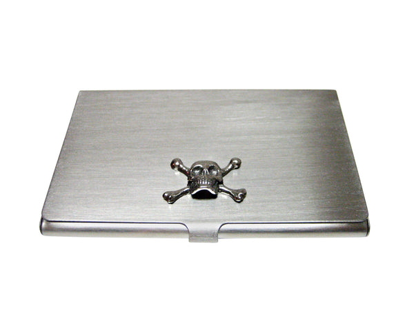 Skull Cross Bones Business Card Holder