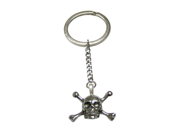 Skull Cross Bones Keychain