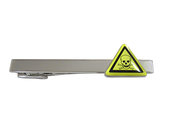 Skull Death Danger Warning Square Tie Clip