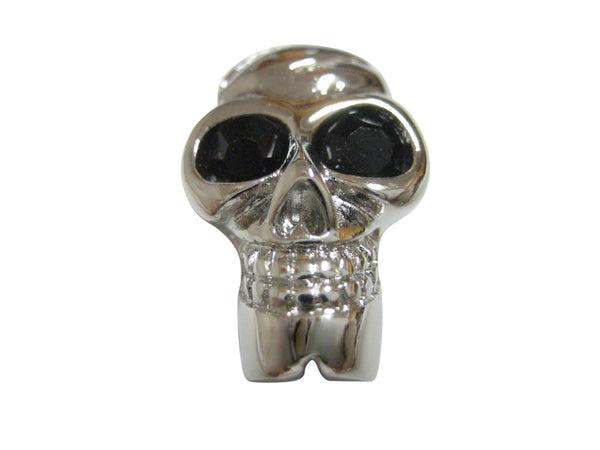 Skull with Black Eyes Pendant Magnet