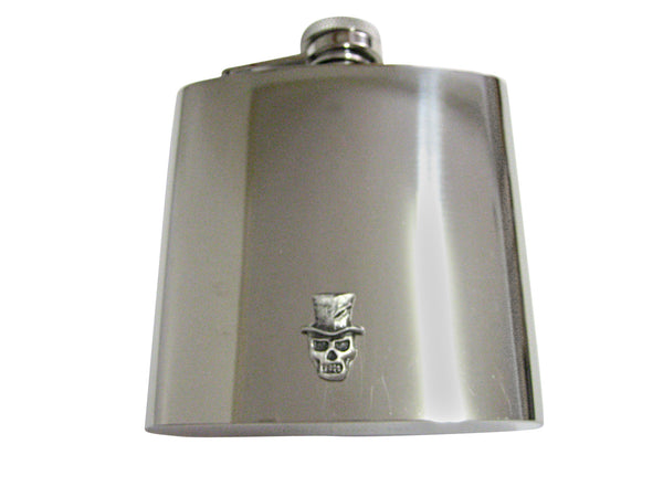Skull with Hat 6 Oz. Stainless Steel Flask