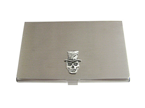 Skull with Hat Business Card Holder
