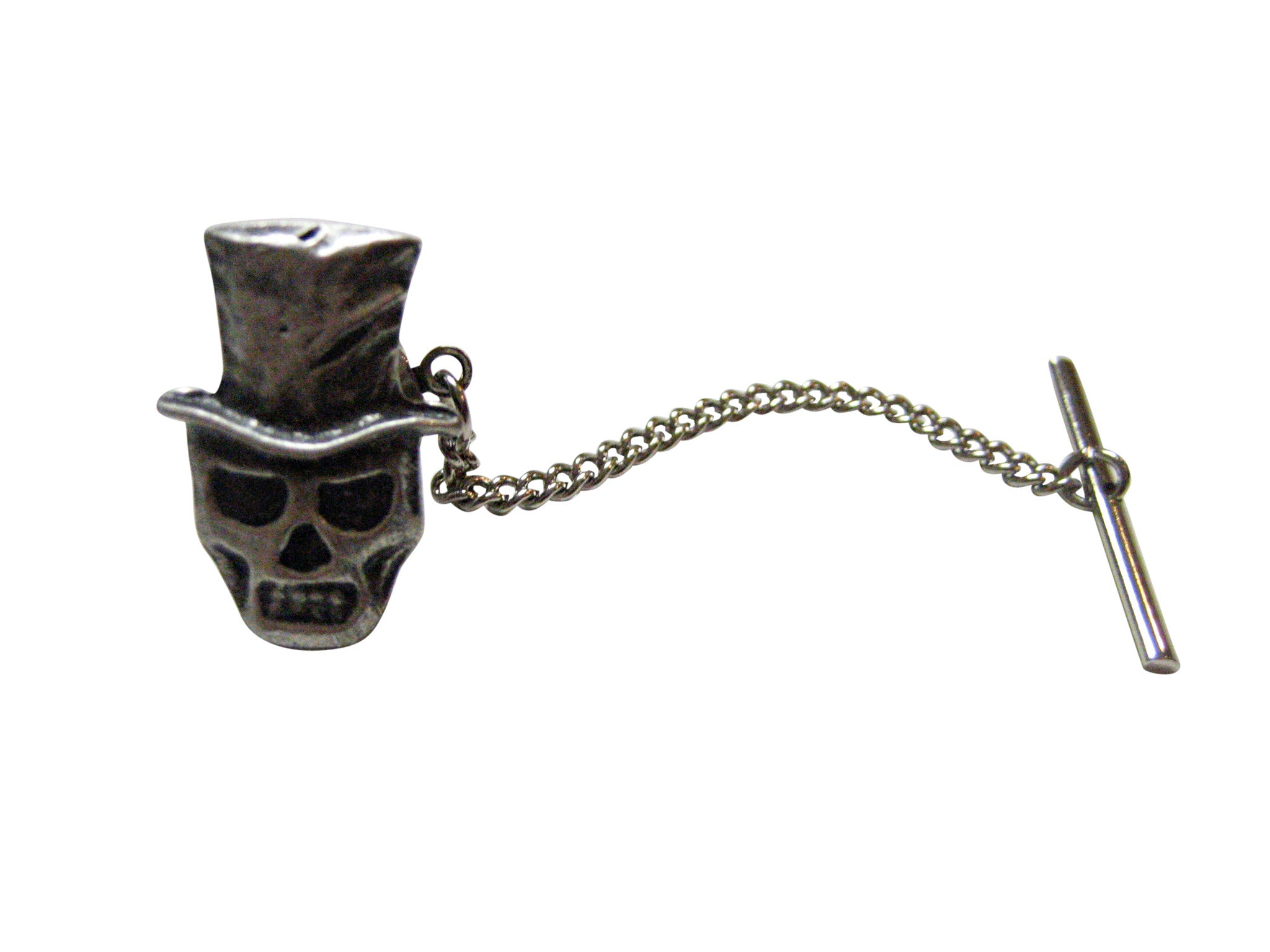Skull with Hat Tie Tack