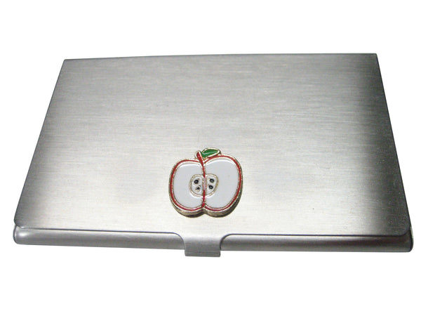 Sliced Apple Fruit Business Card Holder