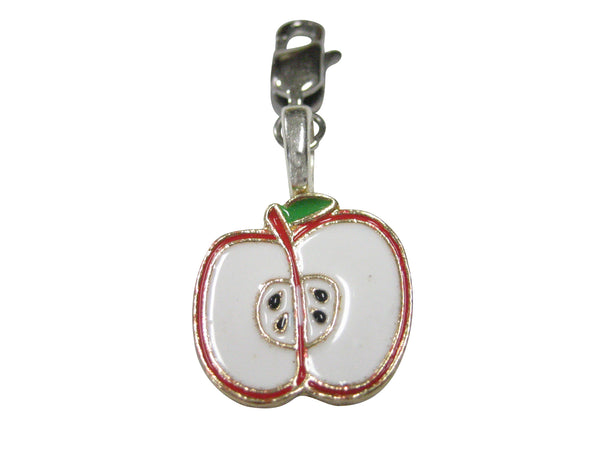 Sliced Apple Fruit Pendant Zipper Pull Charm