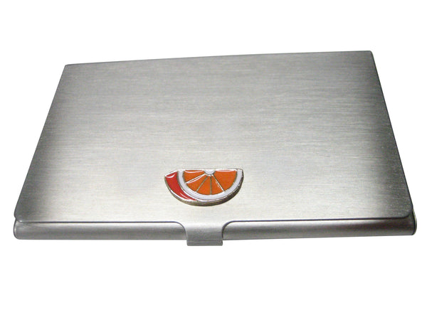 Sliced Orange Fruit Business Card Holder