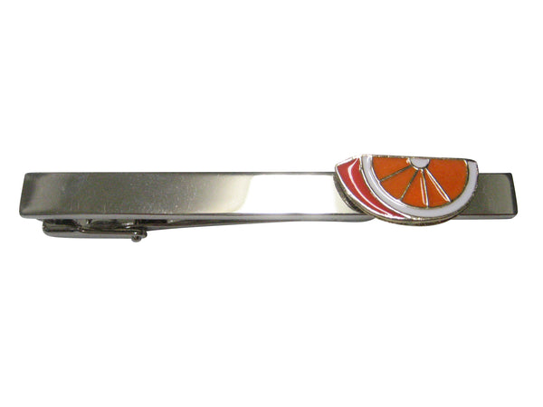 Sliced Orange Fruit Tie Clip