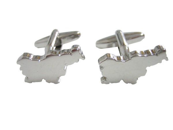 Slovenia Map Shape Cufflinks