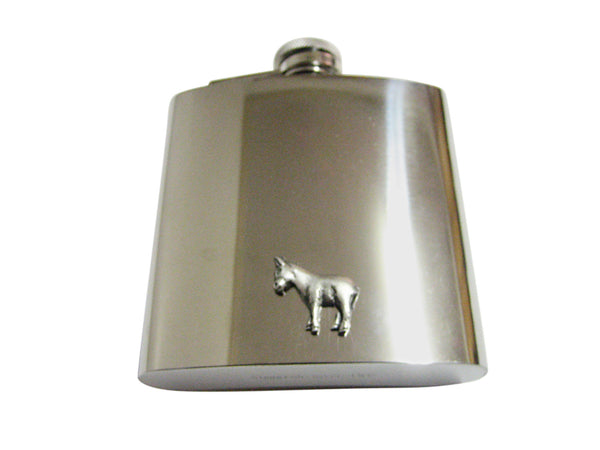 Small Donkey 6 Oz. Stainless Steel Flask