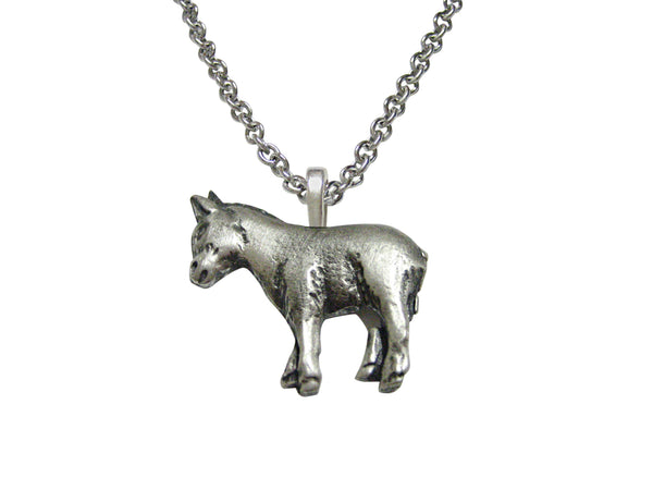 Small Donkey Pendant Necklace