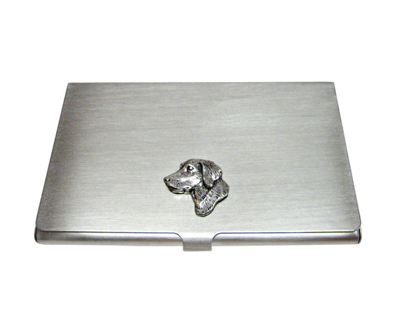 Small Labrador Dog Head Business Card Holder
