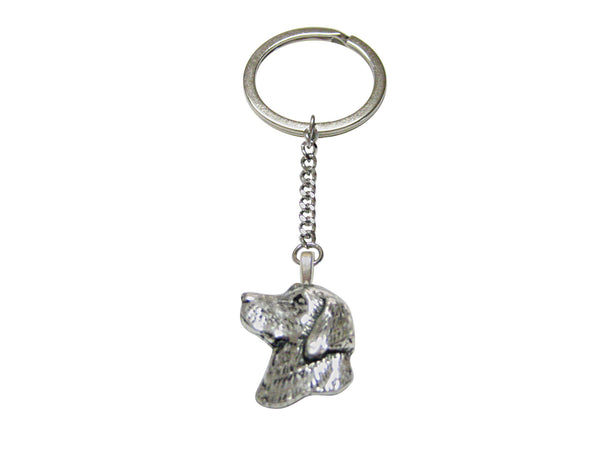 Small Labrador Dog Head Keychain