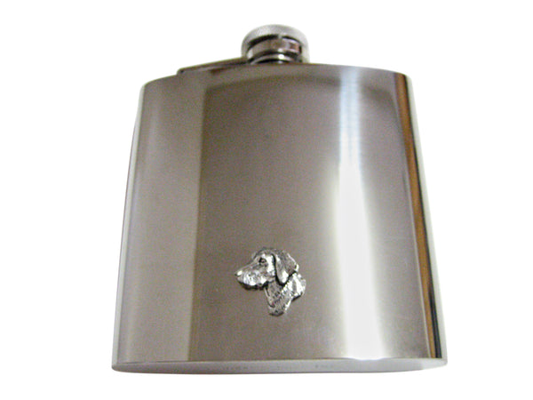 Small Labrador Dog Head 6 Oz. Stainless Steel Flask