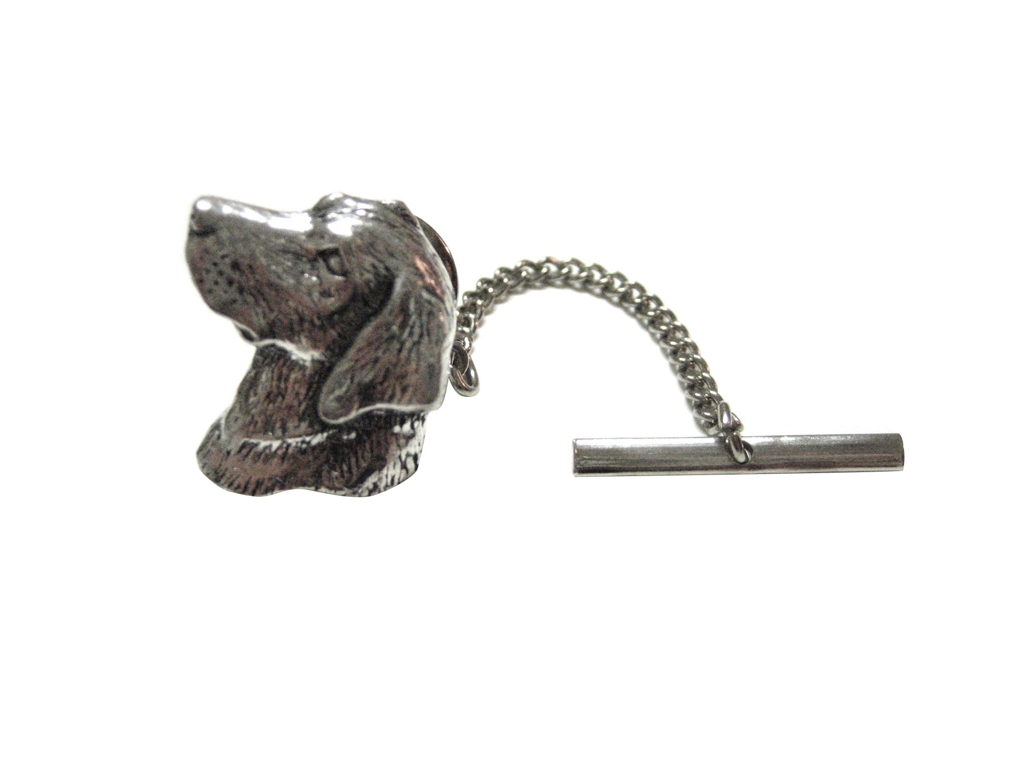 Small Labrador Dog Head Tie Tack