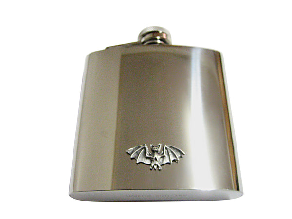 Small Pewter Bat 6 Oz. Stainless Steel Flask