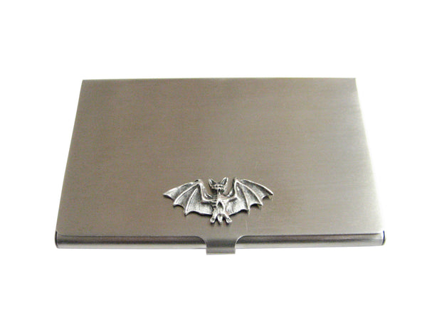 Small Pewter Bat Business Card Holder