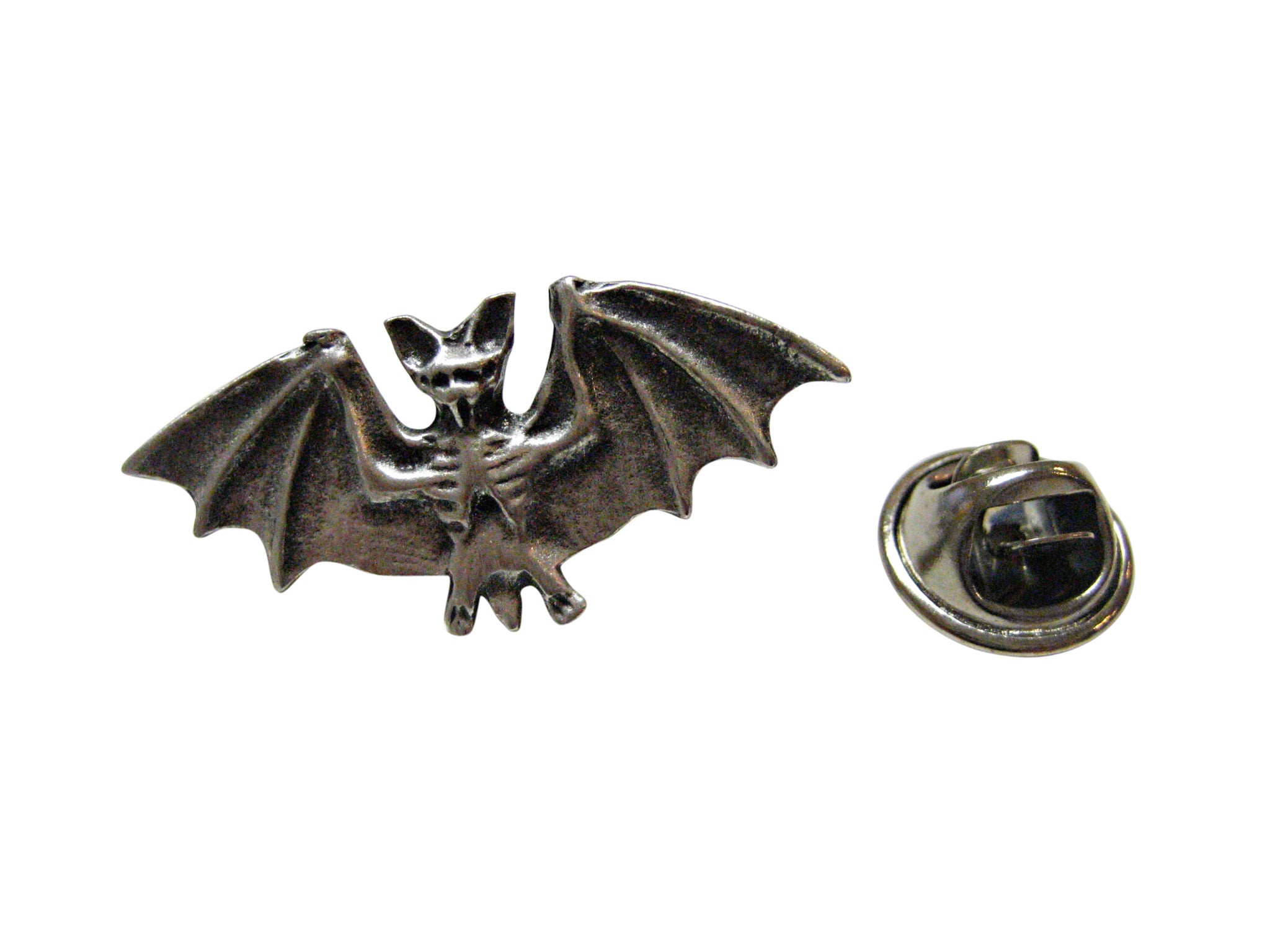 Small Pewter Bat Lapel Pin