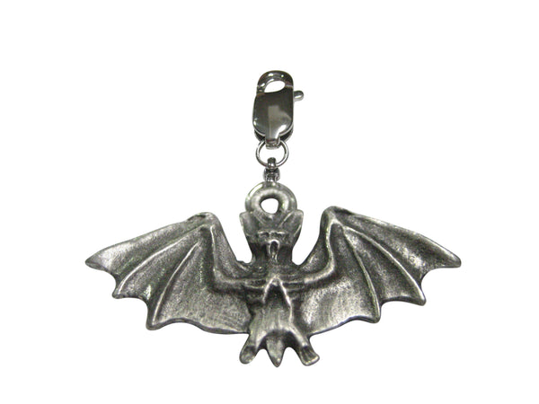 Small Pewter Bat Pendant Zipper Pull Charm