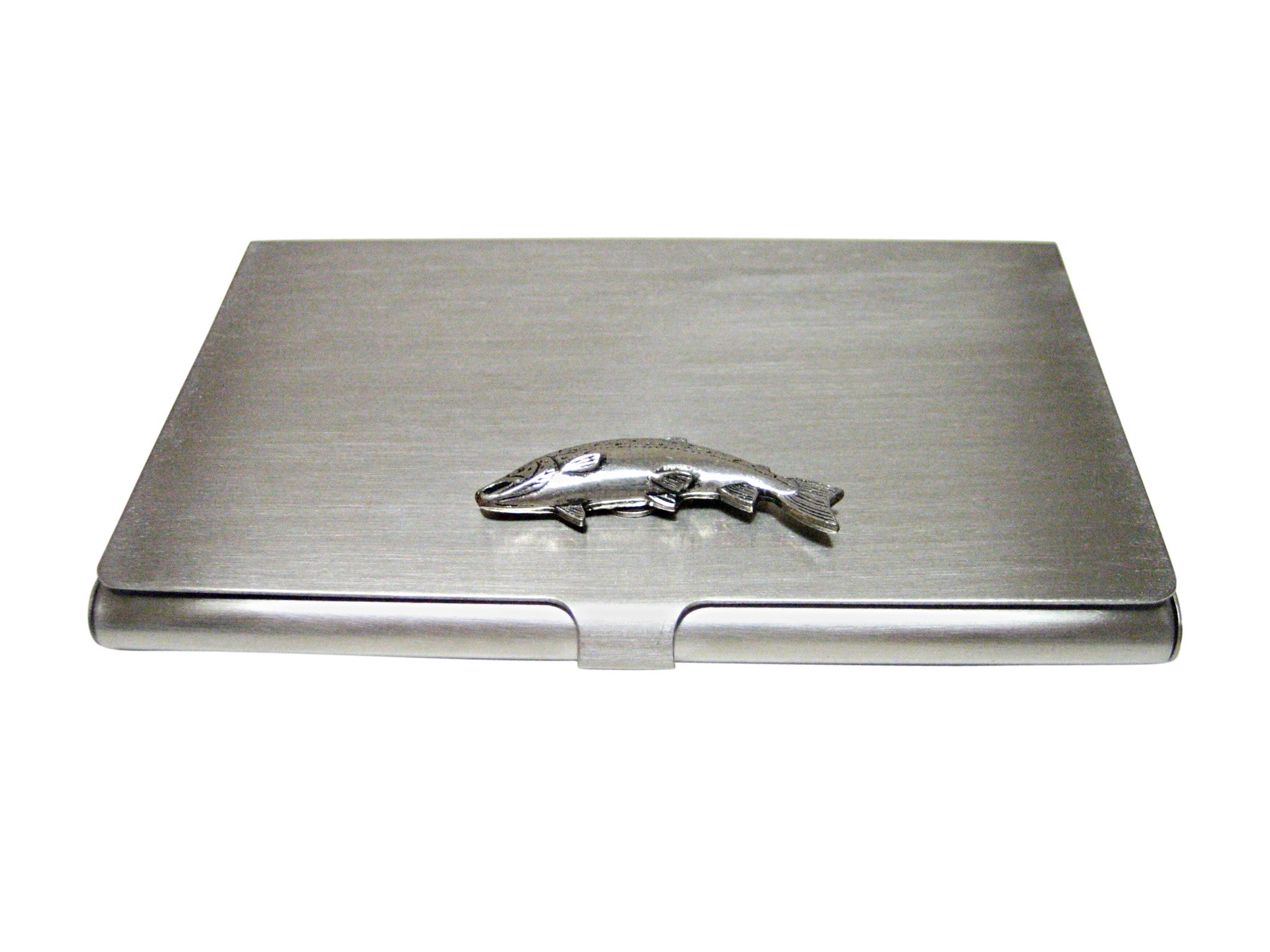 Small Salmon Business Card Holder